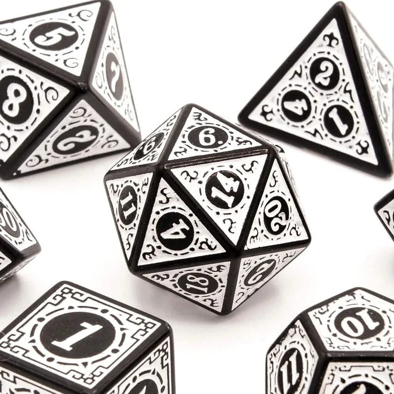 Runes of Twilight | Soft Edge Dice | Acrylic | 7 Piece Set
