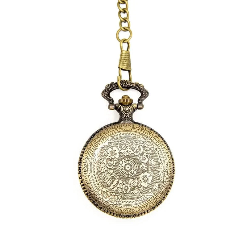 Death's Keeper | Pocket Watch Dice Case | Mini Dice | Ancient Gold