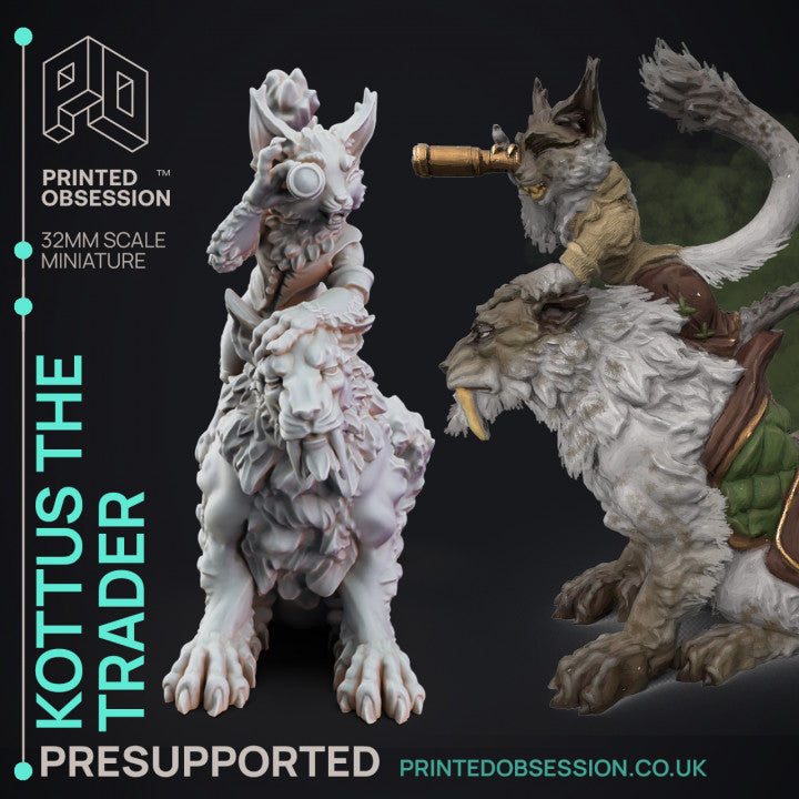 Tabaxi Caravan Miniatures (Full Set) | Fantasy Miniature | Printed Obsession TabletopXtra