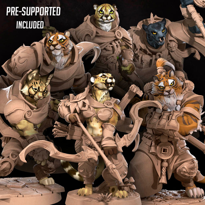 Tabaxi (Full Set) | Fantasy Miniature | Bite the Bullet TabletopXtra