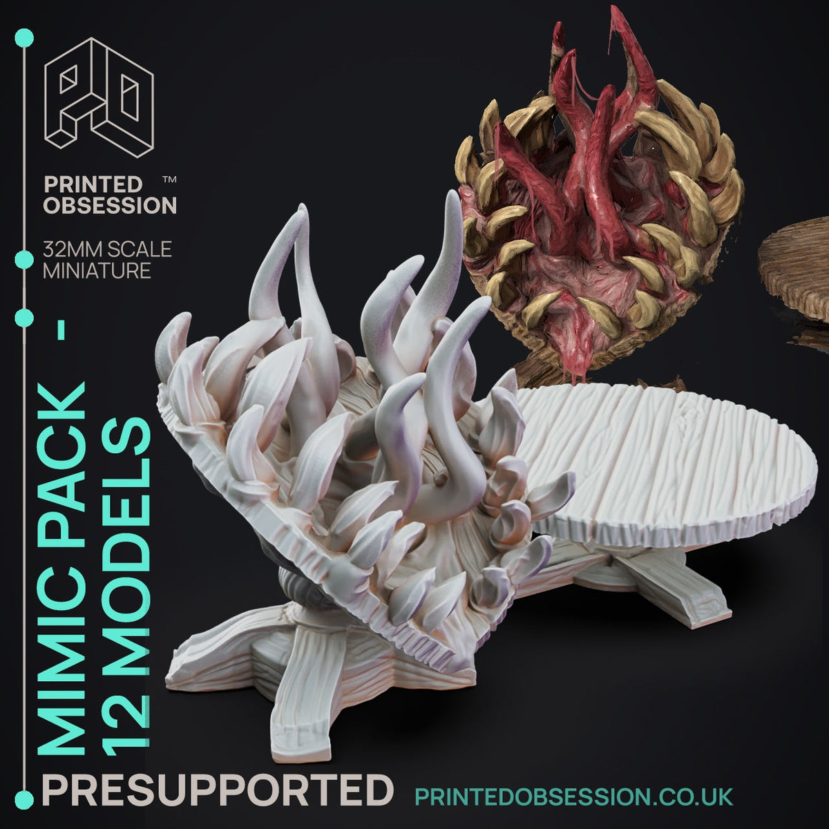 Table Mimic | Ninjas & Mimics | Fantasy Miniature | Printed Obsession ...
