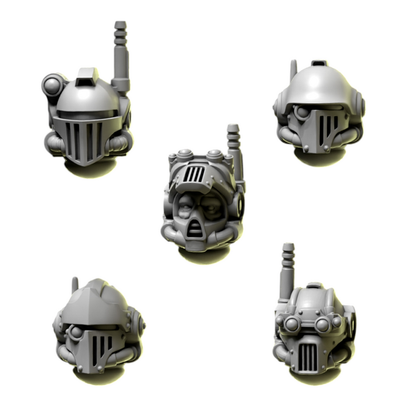Tactical Heads & Helmets Pack | Eternal Pilgrims | Conversion Bits For 28mm 32mm Sci-fi Marines