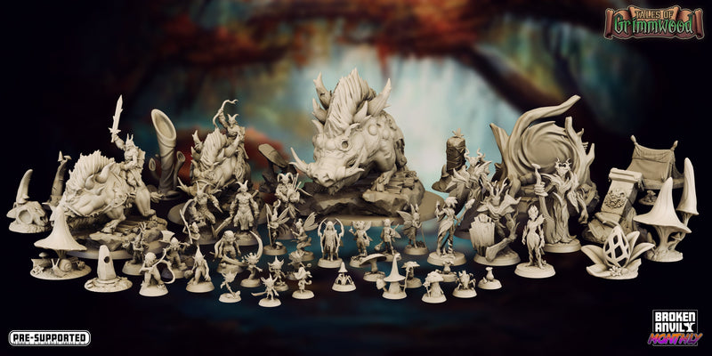 Tales of Grimmwood Miniatures (Full Set) | Tabletop RPG Miniature TabletopXtra