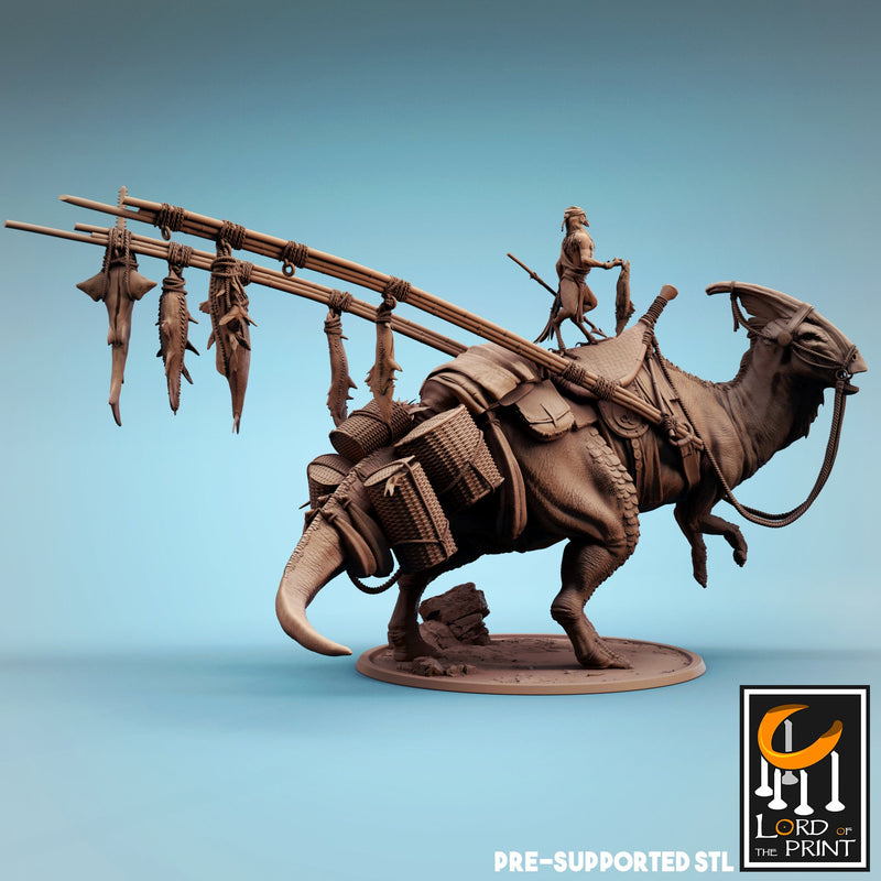 Tamed Parasaurolophus B | Dinotopia Part 2 | Fantasy Miniature | Rescale Miniatures TabletopXtra