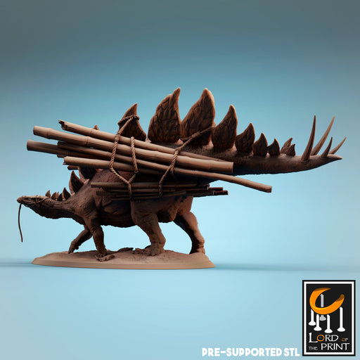 Tamed Stegosaurus A | Dinotopia Part 2 | Fantasy Miniature | Rescale Miniatures TabletopXtra
