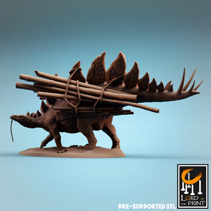 Tamed Stegosaurus Miniatures | Dinotopia Part 2 | Fantasy Miniature | Rescale Miniatures TabletopXtra