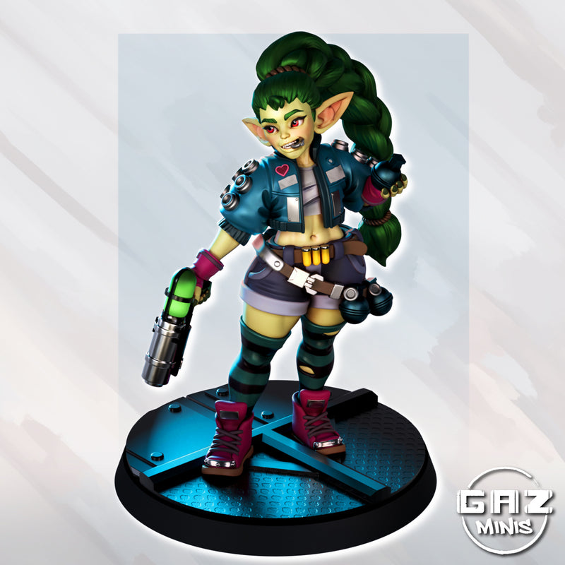 Goblin Merc Tazzle the Cunning | Fantasy Pin-Up | Fantasy Miniature | Gaz Minis | [Multi-Listing]