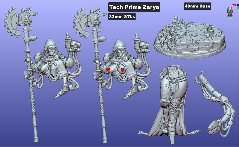 Tech Prime Zarya | Fantasy Pin-Up | Gaz Minis