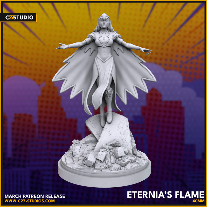 Eternia's Flame | Heroes | Sci-Fi Miniature | C27 Studio