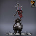 Templar Bear Rider w/ Banner  | Crusade Rising | Fantasy Miniature | Rescale Miniatures TabletopXtra