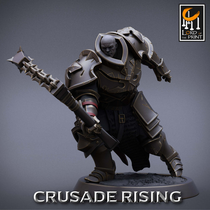 Templar w/ Flail Miniatures | Crusade Rising | Fantasy Miniature | Rescale Miniatures TabletopXtra