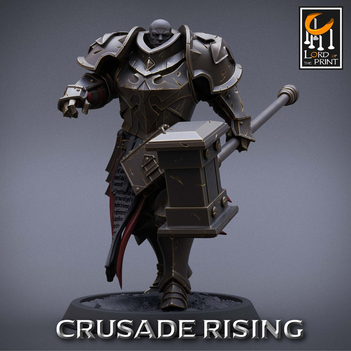 Templar w/ Hammer Miniatures | Crusade Rising | Fantasy Miniature | Rescale Miniatures TabletopXtra