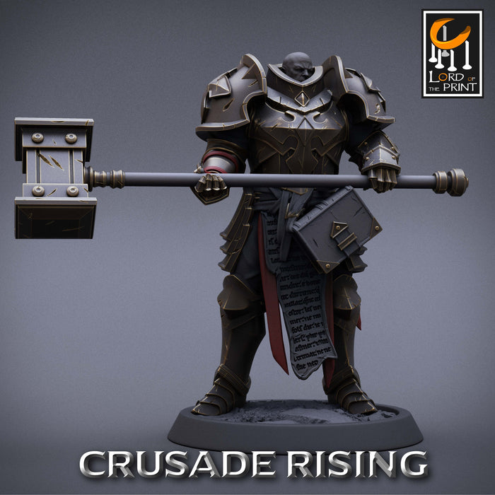 Templar w/ Hammer Miniatures | Crusade Rising | Fantasy Miniature | Rescale Miniatures TabletopXtra