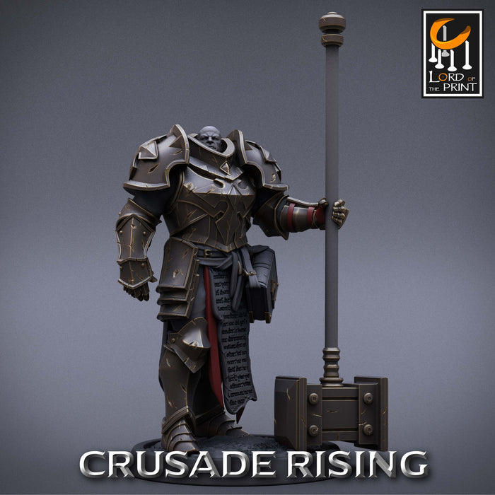 Templar w/ Hammer Miniatures | Crusade Rising | Fantasy Miniature | Rescale Miniatures TabletopXtra