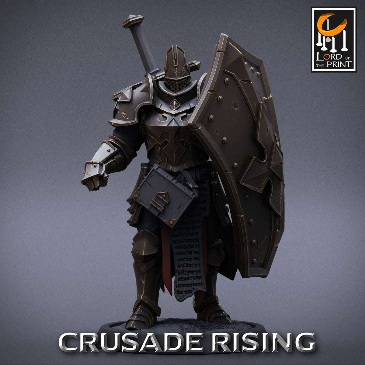 Templar w/Sword B | Crusade Rising | Fantasy Miniature | Rescale Minia ...