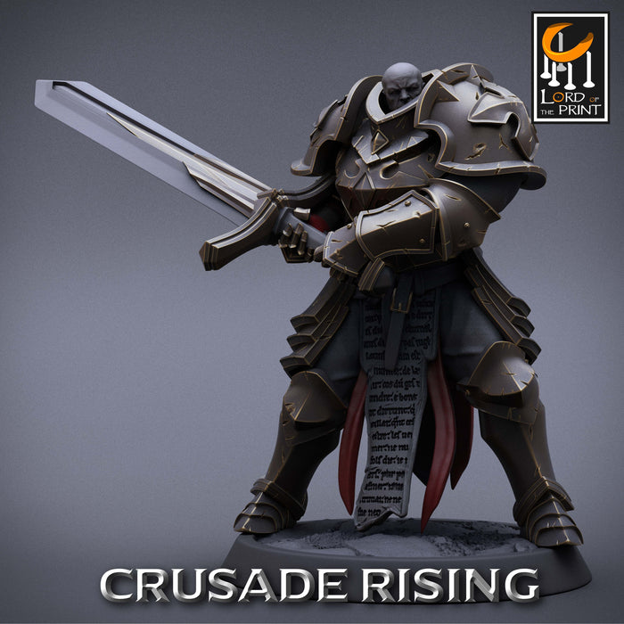 Templar w/ Sword Miniatures | Crusade Rising | Fantasy Miniature | Rescale Miniatures TabletopXtra