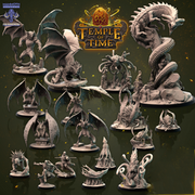 Temple of Time Miniatures (Full Set) | Fantasy Tabletop Miniature | Mammoth Factory TabletopXtra