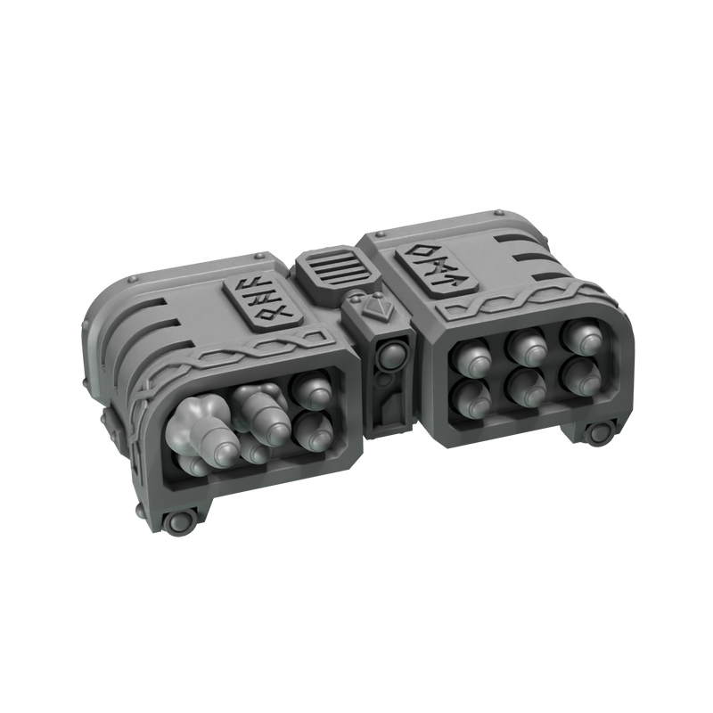 Missile Rack Primal Hounds Conversion Bits For 28mm 32mm Sci-fi Space Knights
