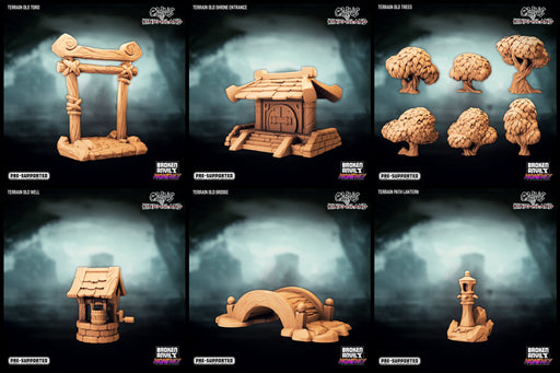 Terrain Miniatures | Clans of Kinjo Island | Tabletop RPG Miniature TabletopXtra