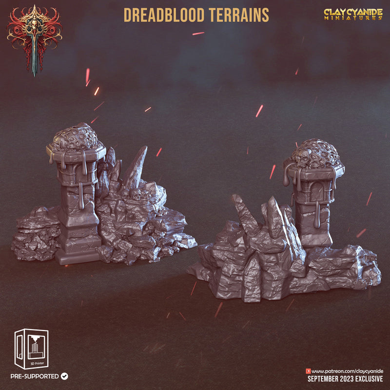 Dreadblood Terrains | Wrath of Chernobog | Fantasy Miniature | Clay Cyanide