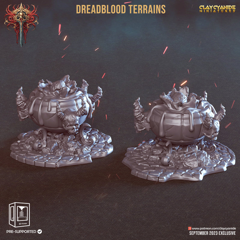 Dreadblood Terrains | Wrath of Chernobog | Fantasy Miniature | Clay Cyanide