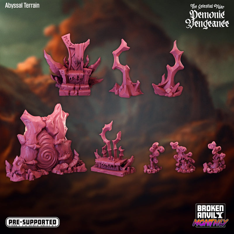 The Celestial War Demonic Vengence Miniatures (Full Set) | Tabletop RPG Miniature TabletopXtra