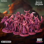 The Celestial War Demonic Vengence Miniatures (Full Set) | Tabletop RPG Miniature TabletopXtra
