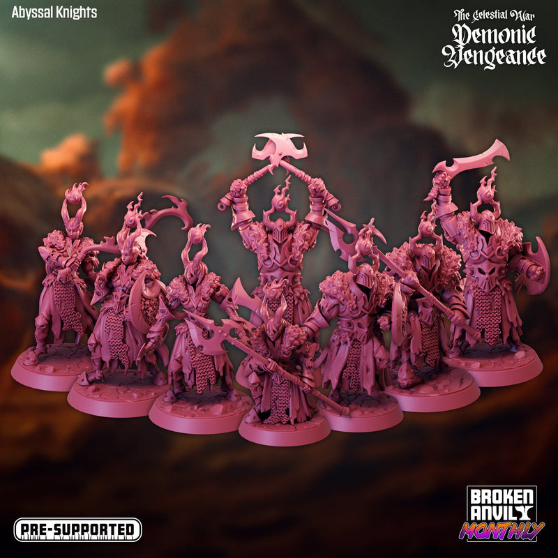 The Celestial War Demonic Vengence Miniatures (Full Set) | Tabletop RPG Miniature TabletopXtra