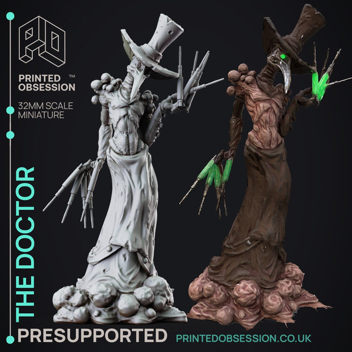 The Doctor | The Lady of Pox | Fantasy Miniature | Printed Obsession TabletopXtra