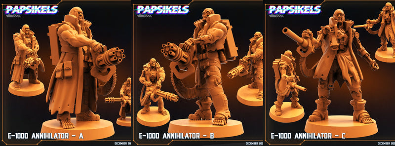 The Exterminator Miniatures (Full Set) | Sci-Fi Miniature | Papsikels TabletopXtra