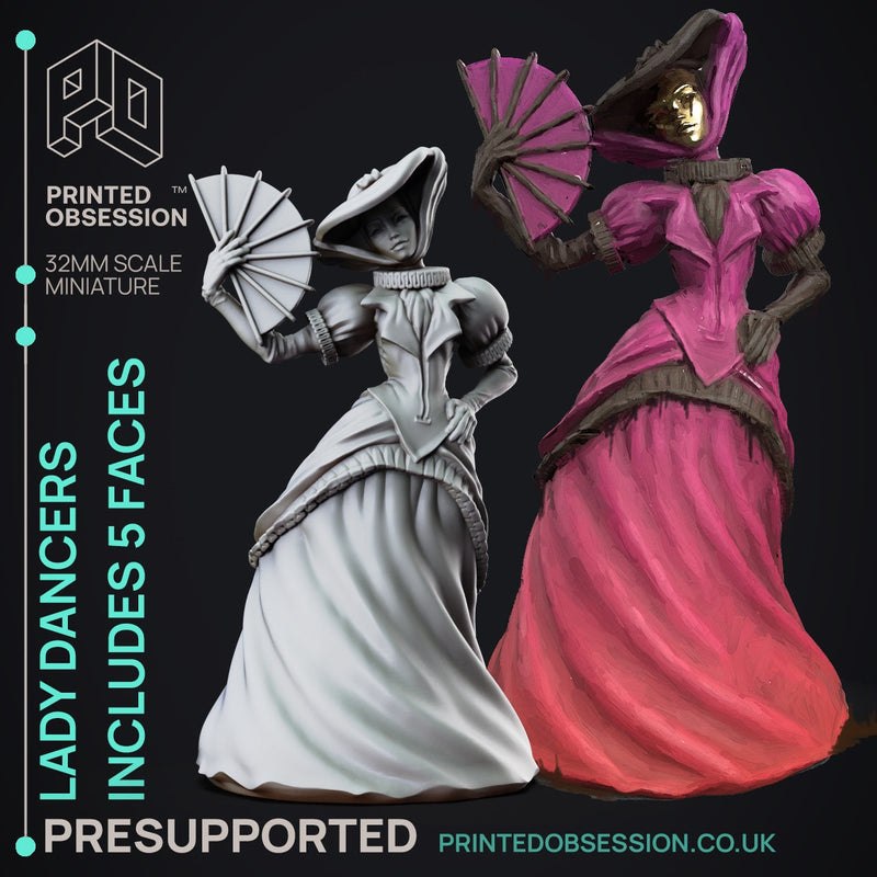 The Lady of Pox Miniatures (Full Set) | Fantasy Miniature | Printed Obsession TabletopXtra