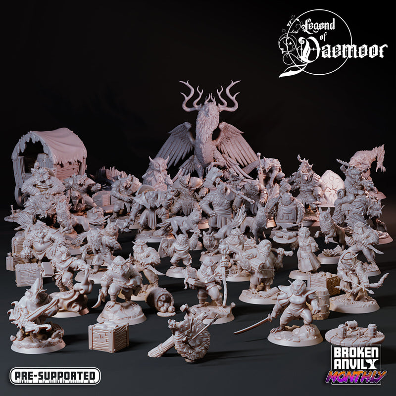 The Legend of Daemoor Miniatures (Full Set) | Tabletop RPG Miniature TabletopXtra