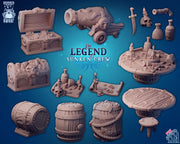 The Legend of the Sunken Crew Miniatures (Full Set) | Fantasy Miniature | Drunken Dwarf TabletopXtra