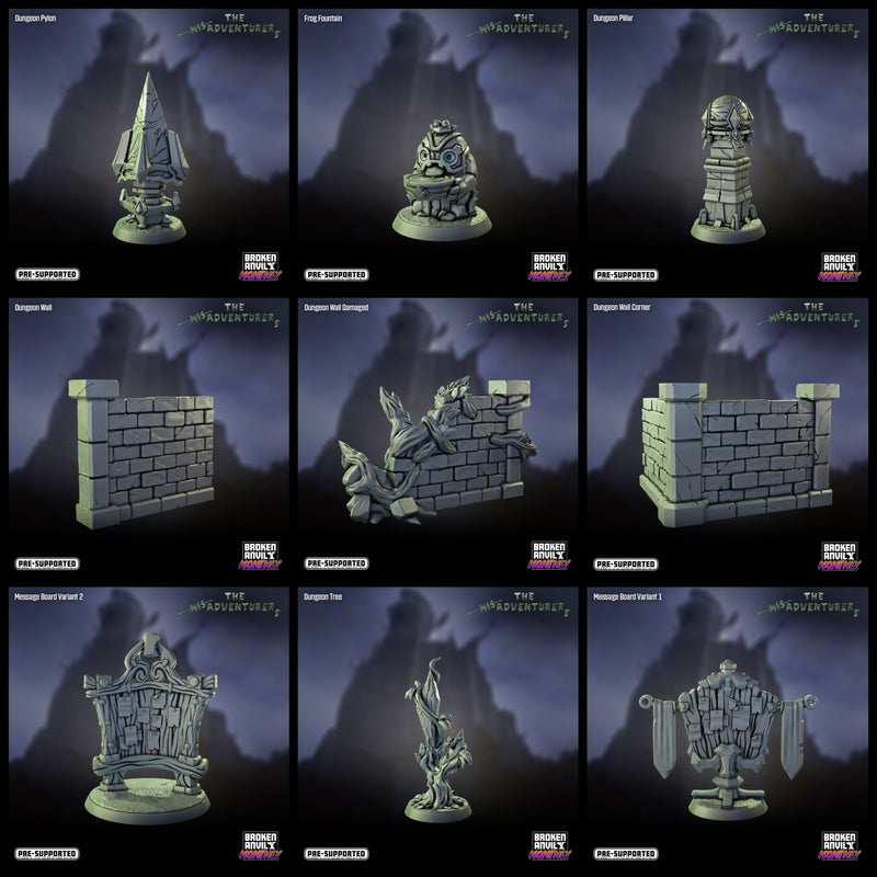 The Mis-Adventurers Miniatures (Full Set) | Tabletop RPG Miniature TabletopXtra