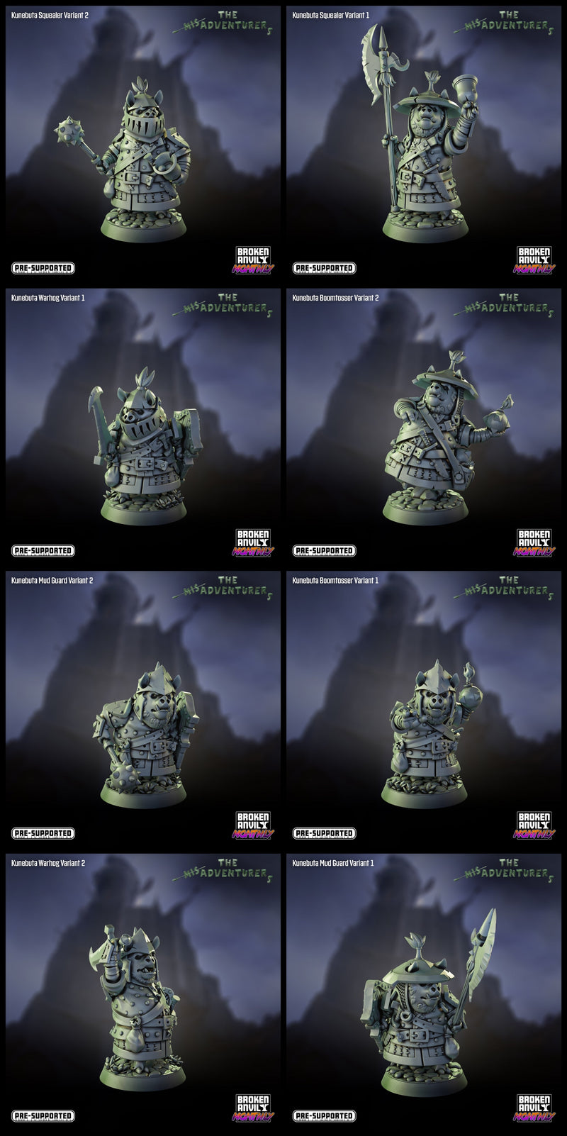 The Mis-Adventurers Miniatures (Full Set) | Tabletop RPG Miniature TabletopXtra