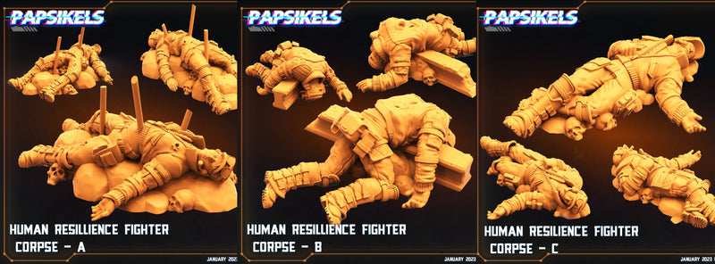 The Resistance Miniatures (Full Set) | Sci-Fi Miniature | Papsikels TabletopXtra