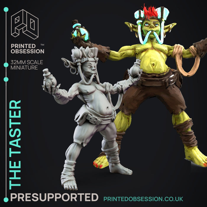 The Taster | Goblin Brewers | Fantasy Miniature | Printed Obsession TabletopXtra