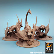 The Wyvern Swarm Miniatures (Full Set) | Fantasy Miniature | Rescale Miniatures TabletopXtra