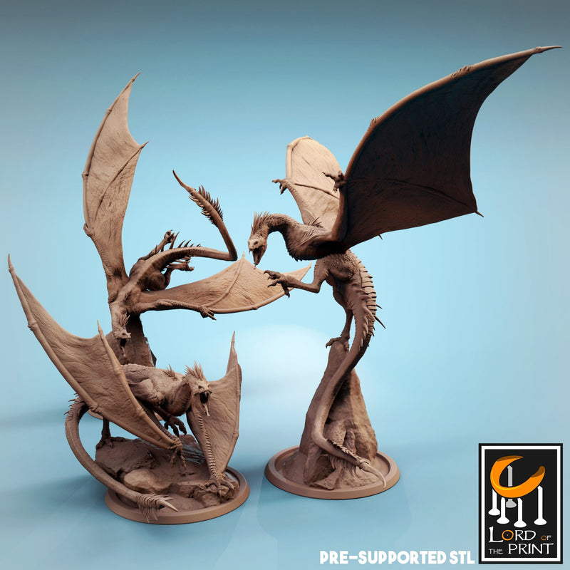 The Wyvern Swarm Miniatures (Full Set) | Fantasy Miniature | Rescale Miniatures TabletopXtra