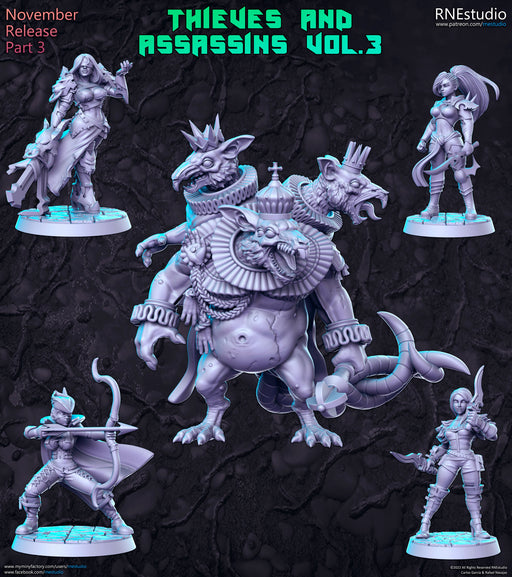 Thieves and Assassins Vol 3 Miniatures | Fantasy Miniature | RN Estudio TabletopXtra