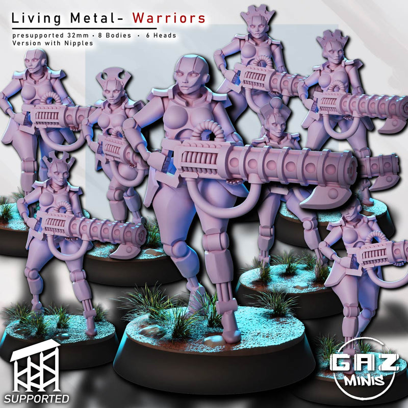 Living Metal Warrior Miniatures | Fantasy Pin-Up | Gaz Minis