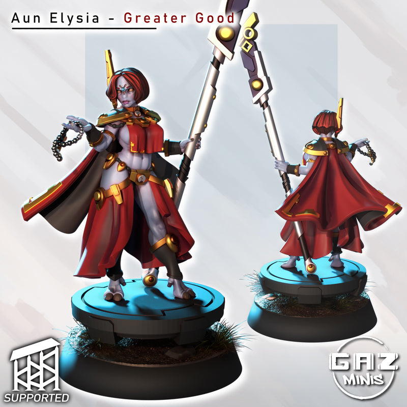 Aun Elysia of the Greater Good | Fantasy Pin-Up | Gaz Minis | [Multi-Listing]