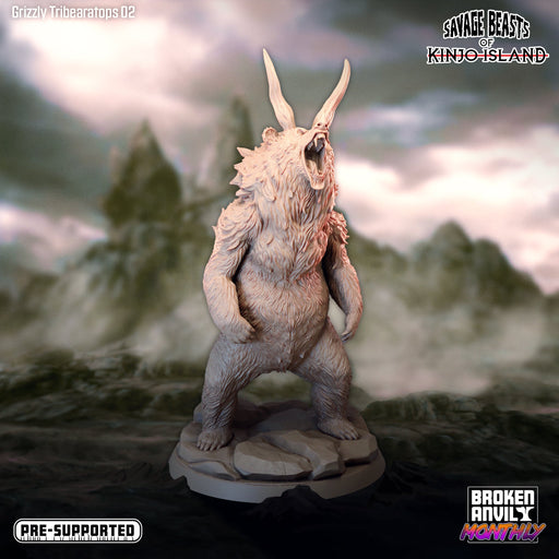 Tibearatops B | Savage Beasts of Kinjo Island | Tabletop RPG Miniature TabletopXtra