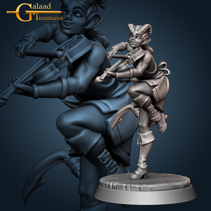 Tiefling Bard | Festival Performers | Fantasy Miniature | Galaad Miniatures TabletopXtra