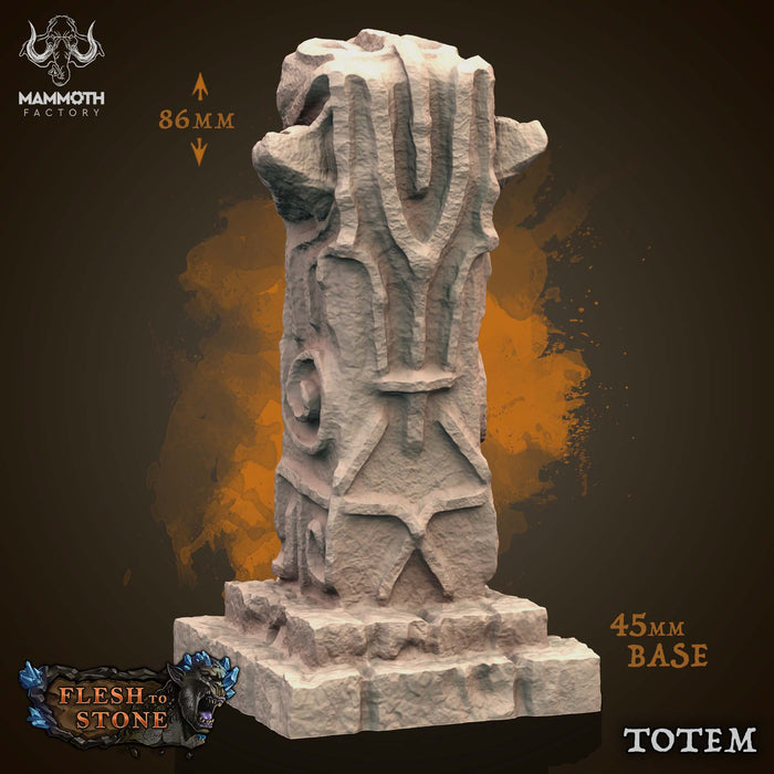 Totem | Flesh to Stone | Fantasy Tabletop Miniature | Mammoth Factory TabletopXtra