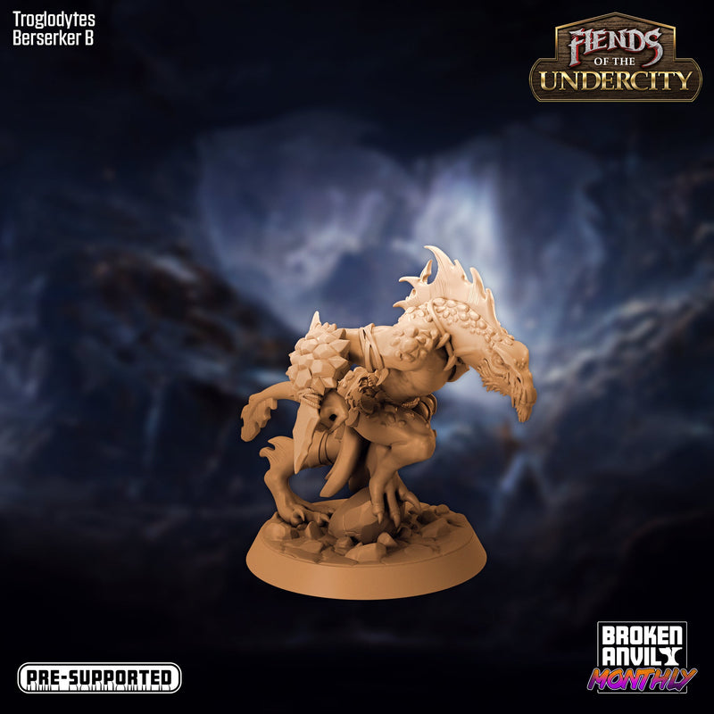 Troglodyte Miniatures | Fiends of the Undercity | Tabletop RPG Miniature TabletopXtra