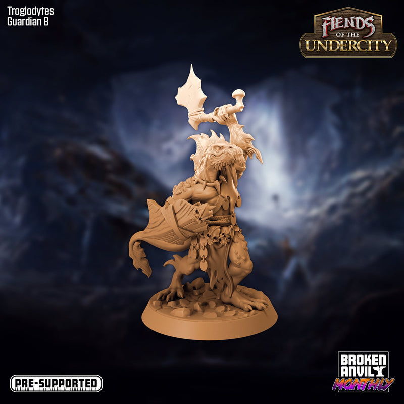 Troglodyte Miniatures | Fiends of the Undercity | Tabletop RPG Miniature TabletopXtra