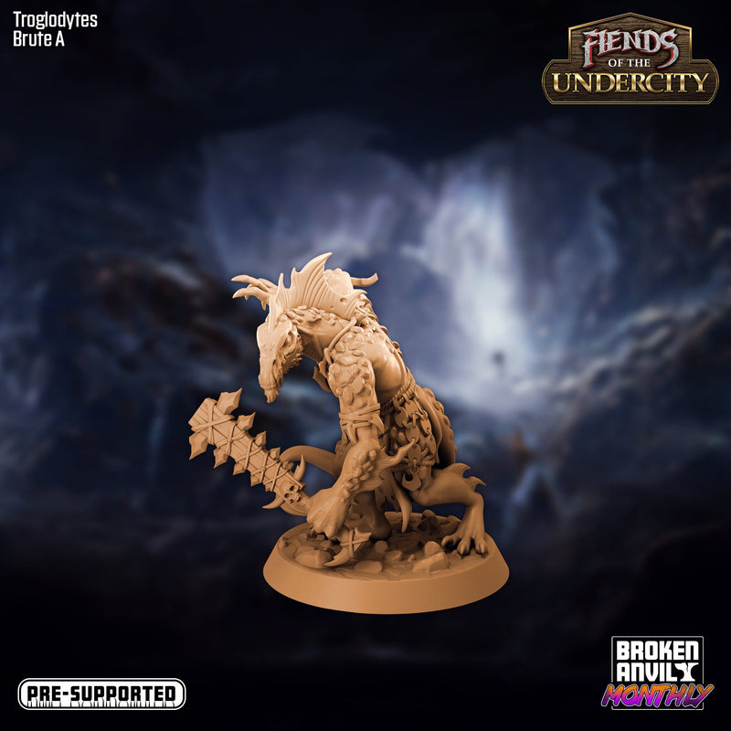 Troglodyte Miniatures | Fiends of the Undercity | Tabletop RPG Miniature TabletopXtra