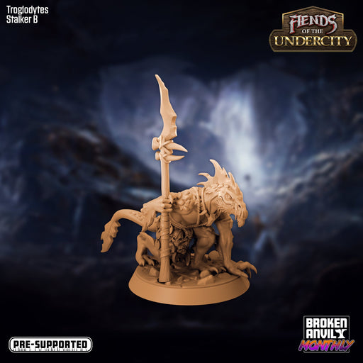Troglodyte Stalker B | Fiends of the Undercity | Tabletop RPG Miniature TabletopXtra