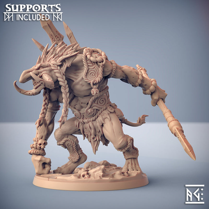 Troll Hunter C | Svartwood Trolls | Fantasy D&D Miniature | Artisan Guild TabletopXtra